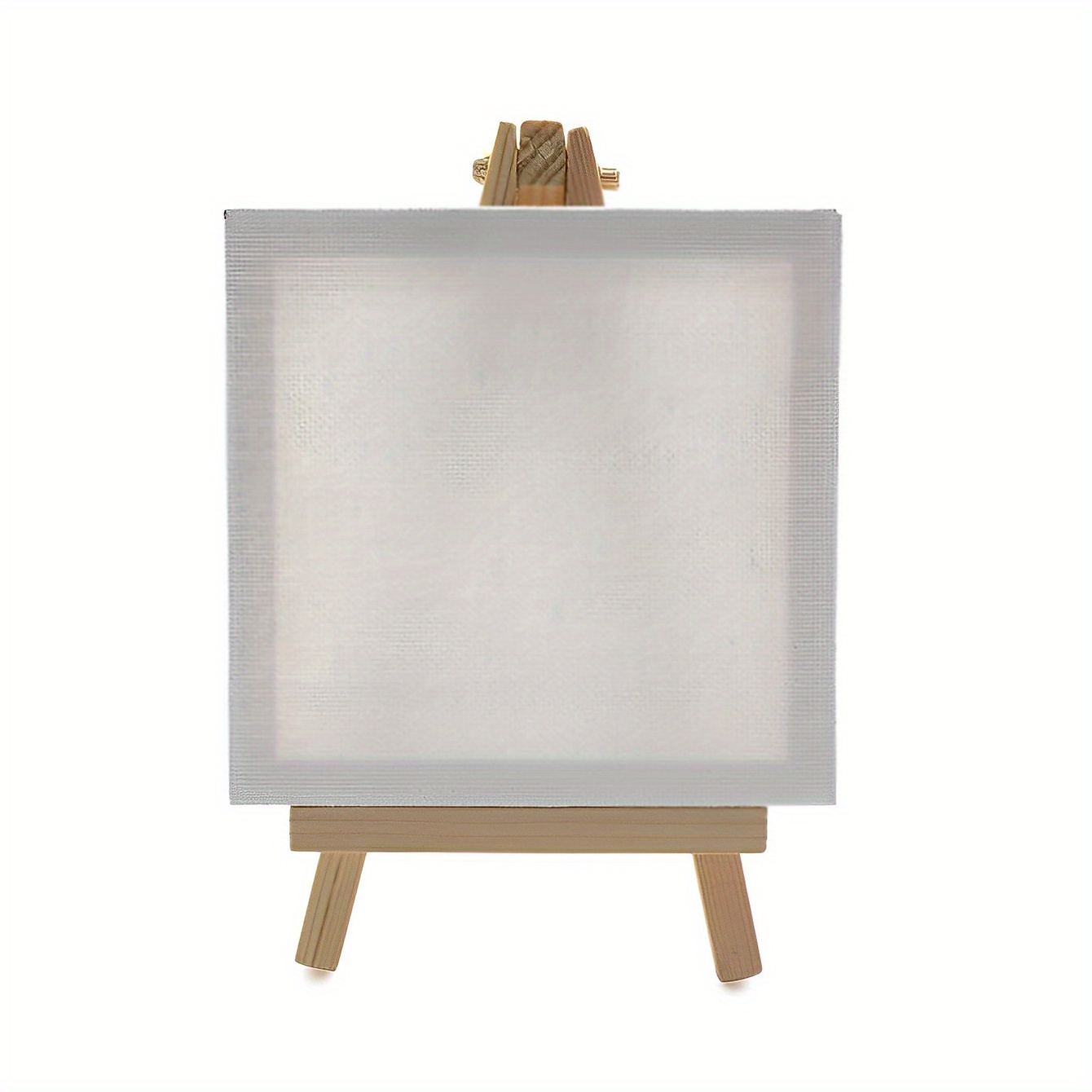 Small Blank Canvas, Mini Canvas, Set of 2, Mini Artist Blank Canvas, Frame  3x3inch 7x7cm Mini Wood Display Easel, Mini Canvas With Easel 