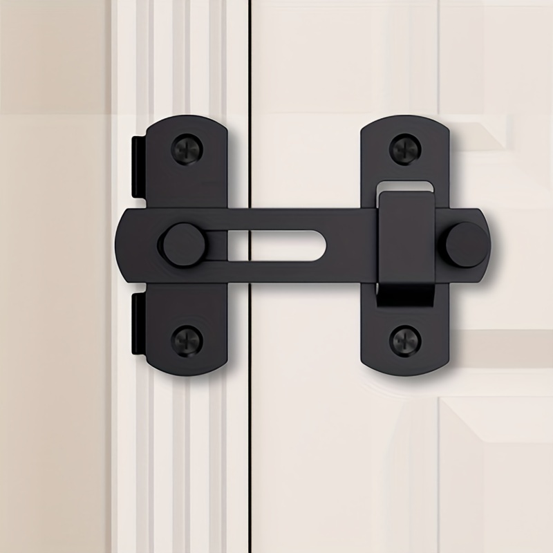 Cerradura de seguridad para puerta, cerradura de puerta de entrada sin  llave, cerradura de puerta corredera de acero grueso resistente, puerta  fácil