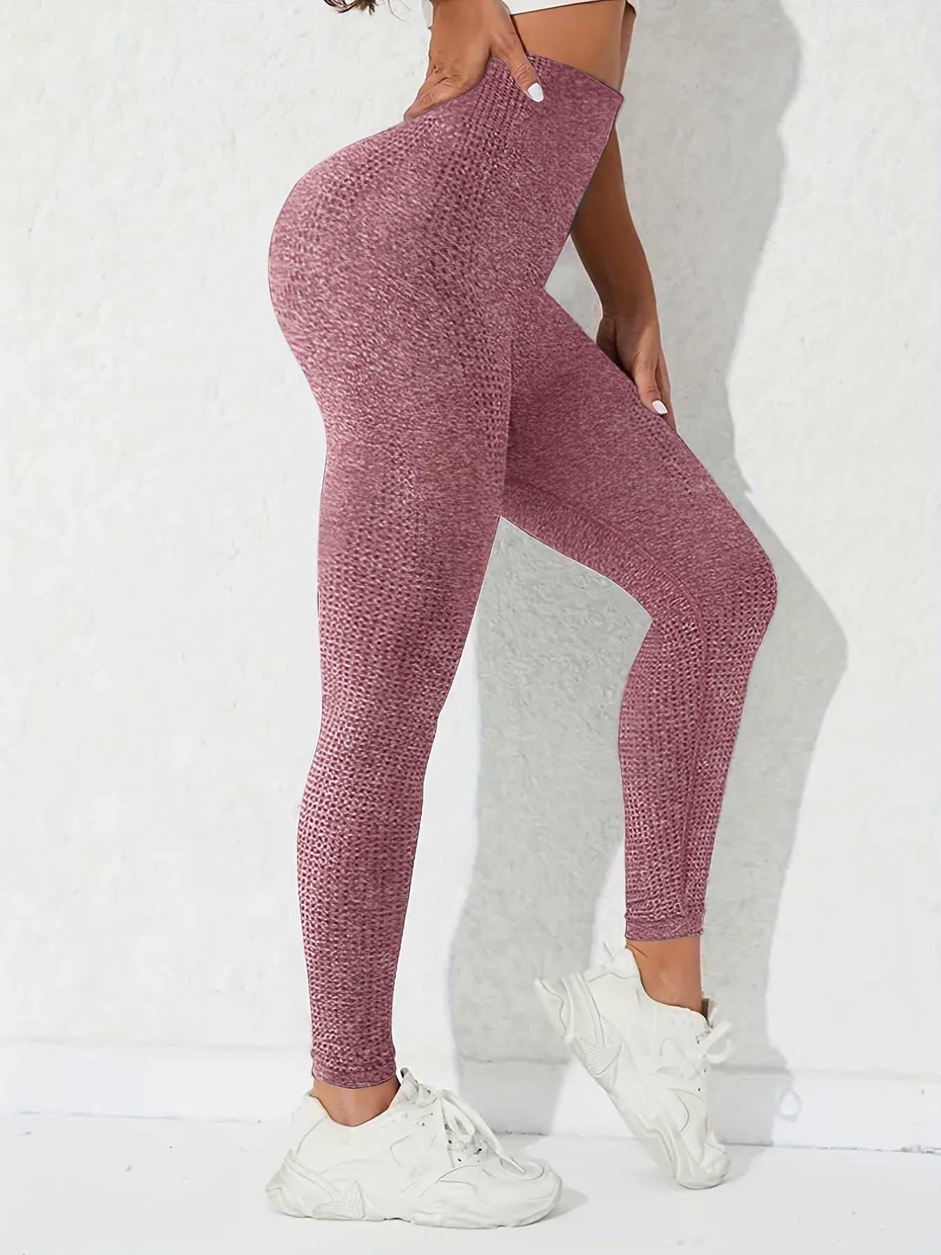 Leopard Print High Waist Yoga Seamless Workout Leggings For Women