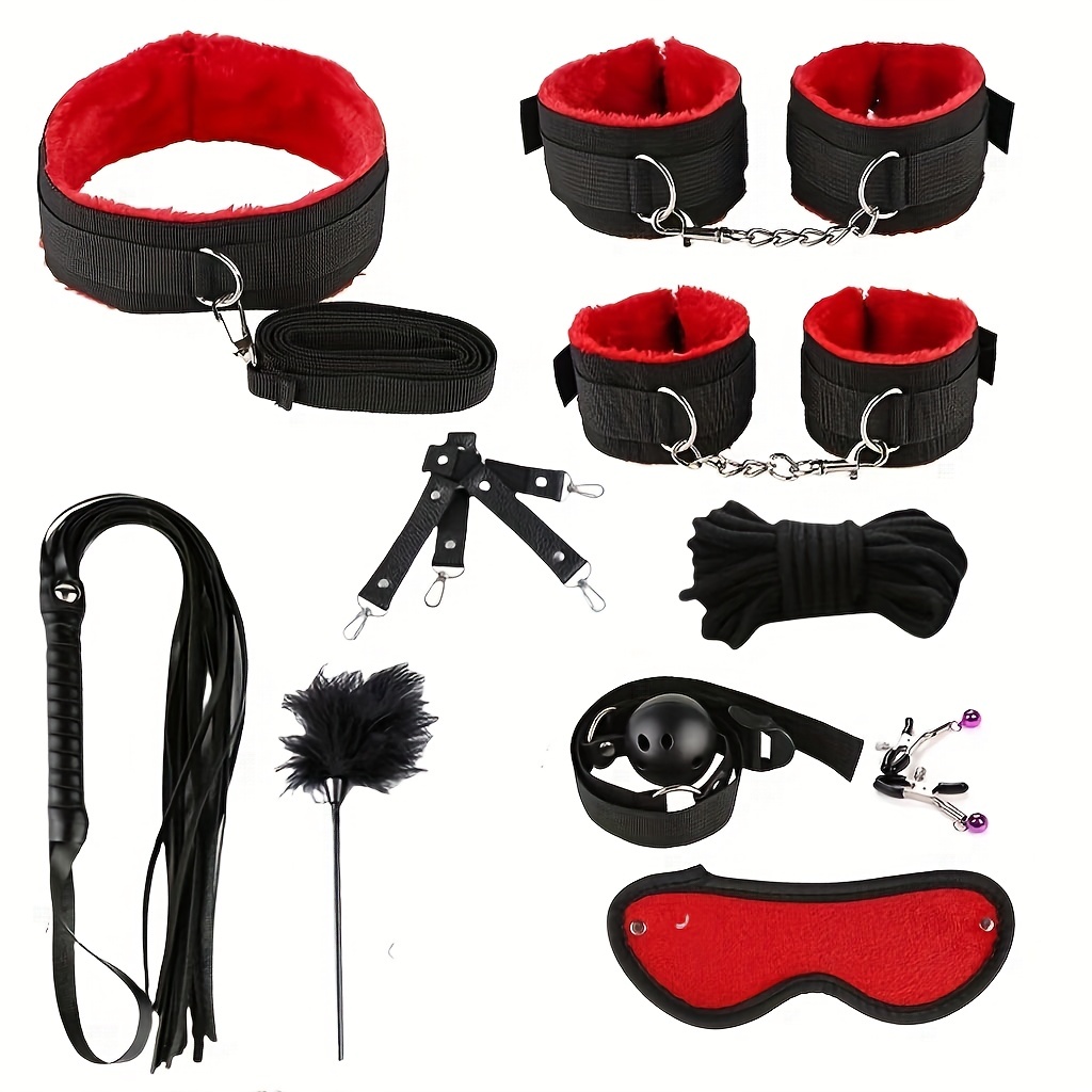  Adjustable Sex Bondage Restraint Set 11 PCS, Adult Couple Sex  Toy, BDSM Kit, Sexual Bondage Gear Accessories, Normal Size : Health &  Household