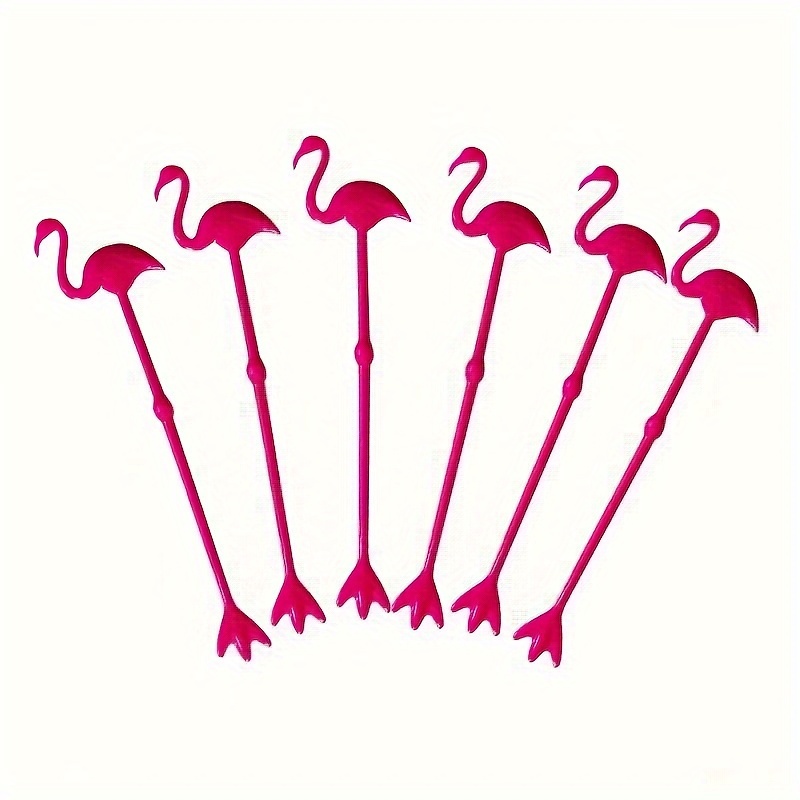 Reusable Green Cactus/rose Red Flamingo Mixer Spoon Stirring Stick