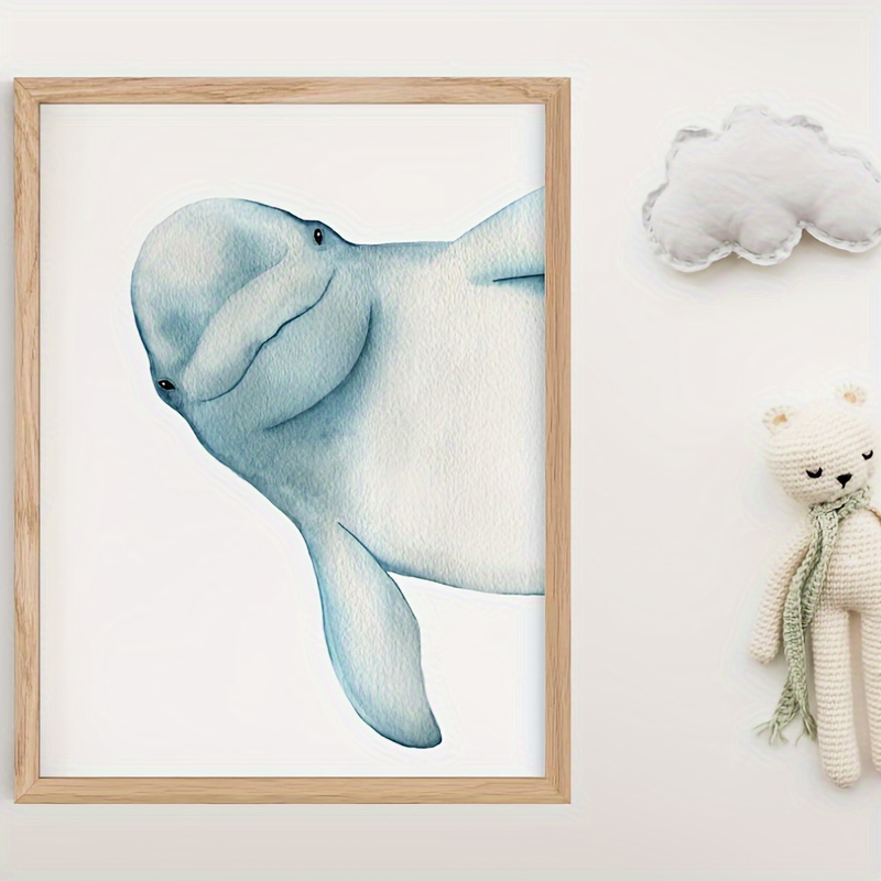 Educational Whale Canvas Print Kids Bedroom Decor Holiday - Temu Canada