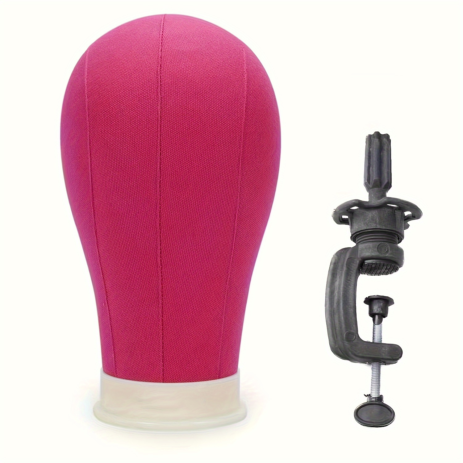 Wig Stand Tripod with Head,23 Inch Red Wig Head Stand with Mannequin Head,Canvas