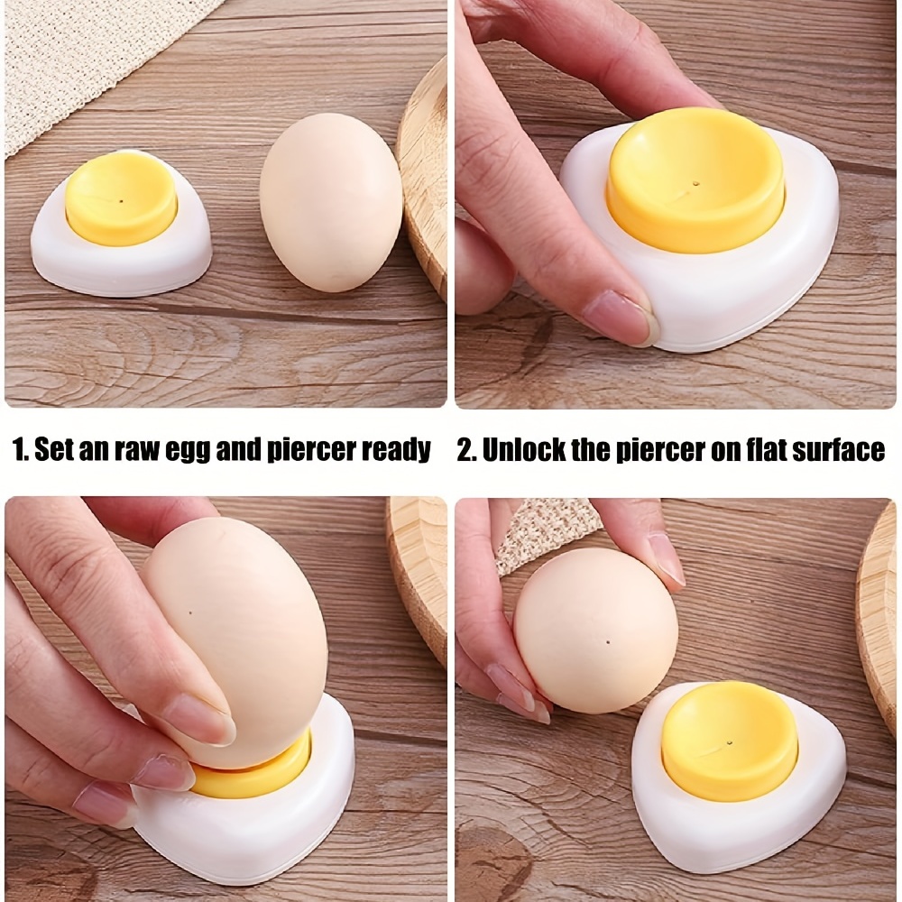Egg Piercer for Hard Boiled Eggs Stainless Steel Egg Prickers Egg Separator