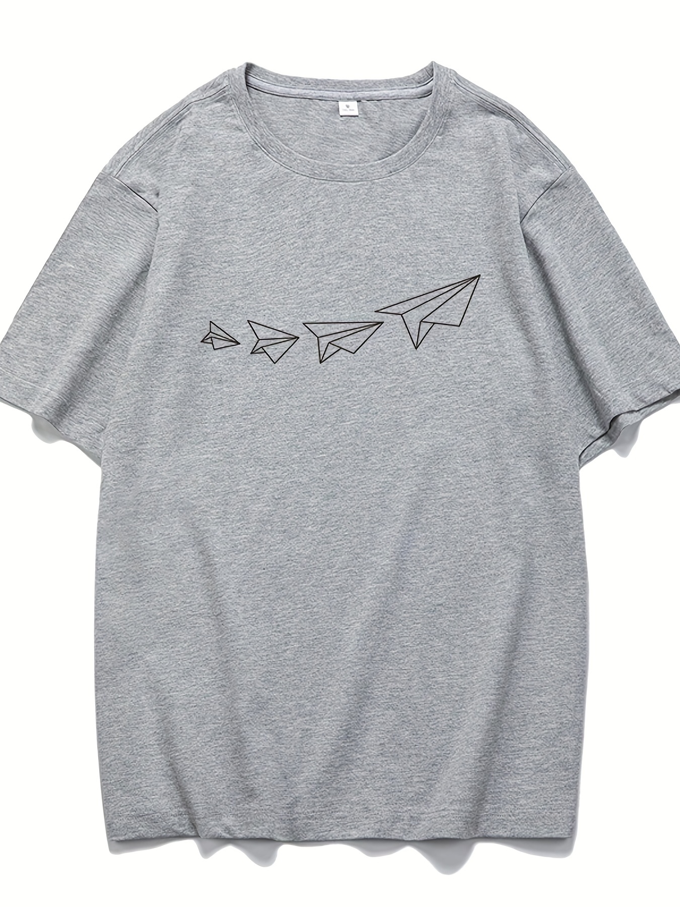 Paper Plane Pattern Print Men's Comfy Chic T-shirt, Graphic Tee Men's  Summer Outdoor Clothes, Men's Clothing, Tops For Men, Gift For Men - Temu  Austria