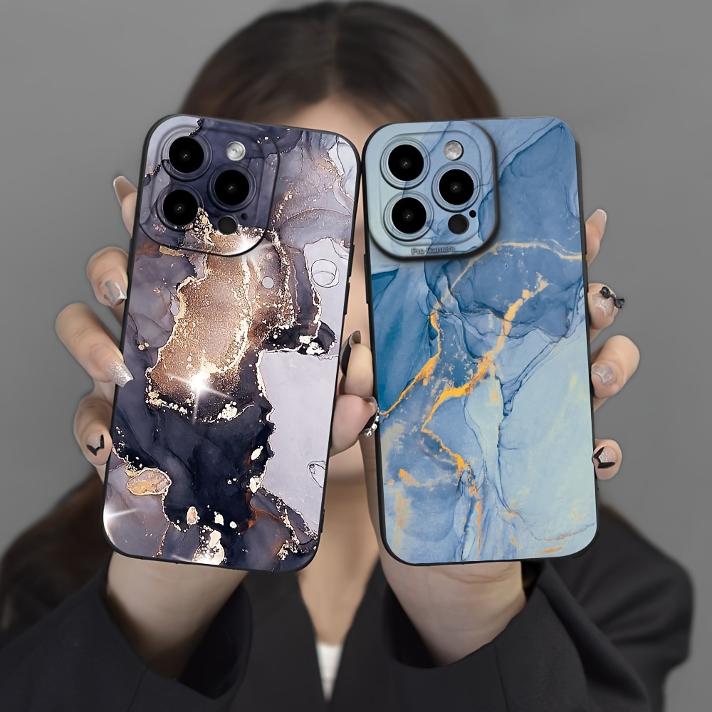 

Quicksand Painting Pattern, Eye Frosted Feel Phone Case, Full Body Protection Shockproof Drop-proof Silicone Soft Rubber Tpu Phone Case For Iphone7 To 14 Full Series