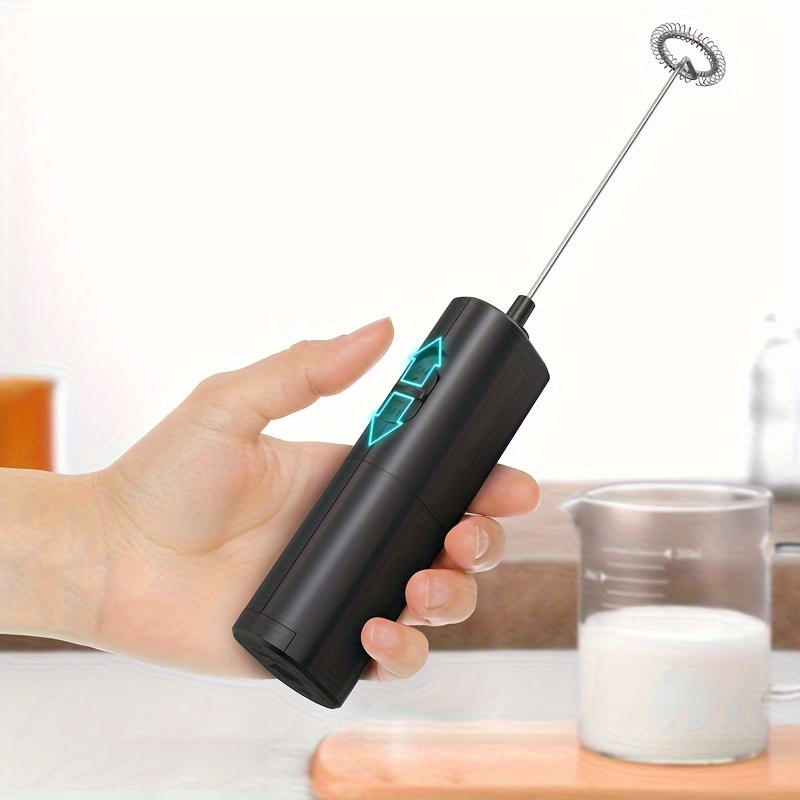 2 Pack Milk Frother Handheld Battery Operated - Electric Whisk Coffee  Frother Battery Stirrer, Hand Held Milk Foamer, Mini Mixer For Bulletproof  Coffe