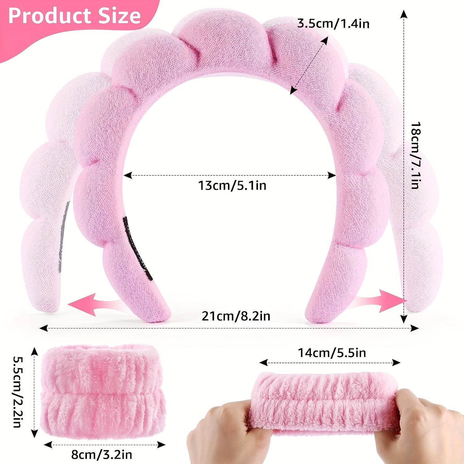 Elastic Face Washing Headband Soft Wrist Towel Cute Makeup