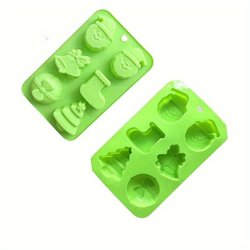 Christmas Cake Silicone Mold Diy 6 Cavity Santa Claus - Temu