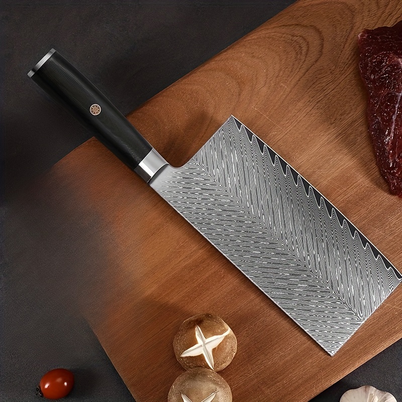 Damascus Chef Knife Household Sharp Vegetable Cutting Meat - Temu