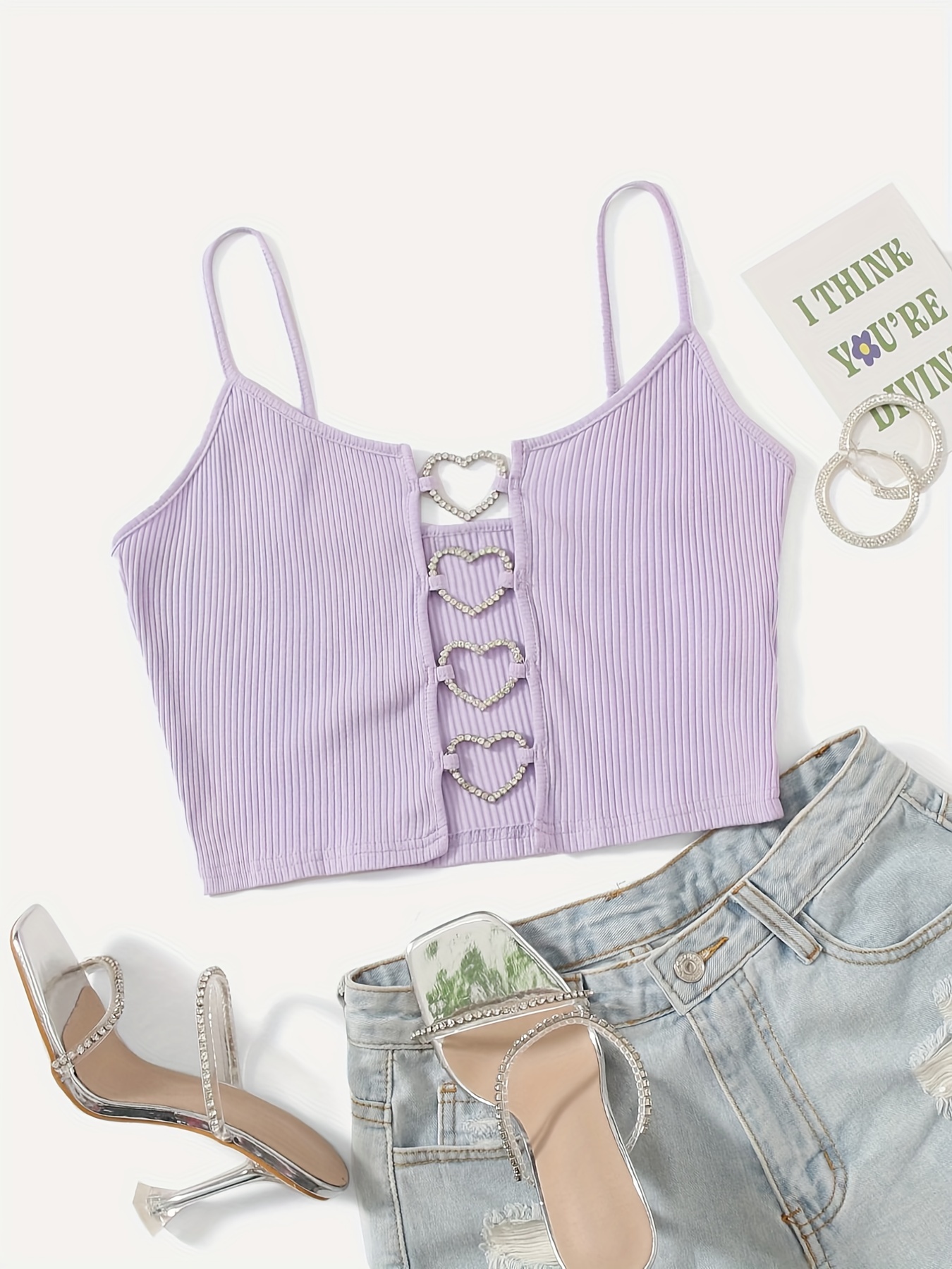 Crop Cami Tops Tank Tops Y2k Sleeveless Tops Summer Women's - Temu Canada