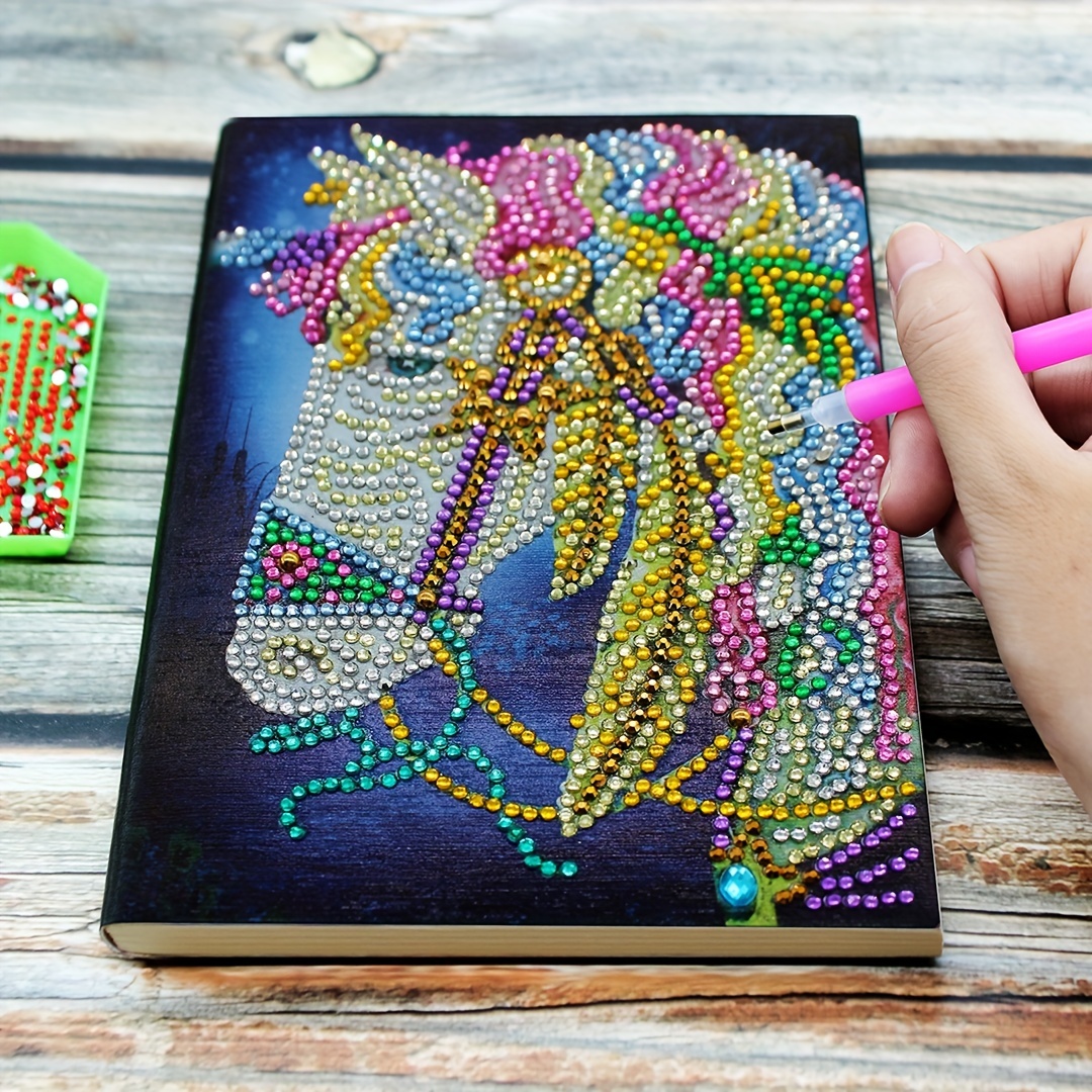 5d Diy Artificial Diamond Painting Notebook Diary Special - Temu