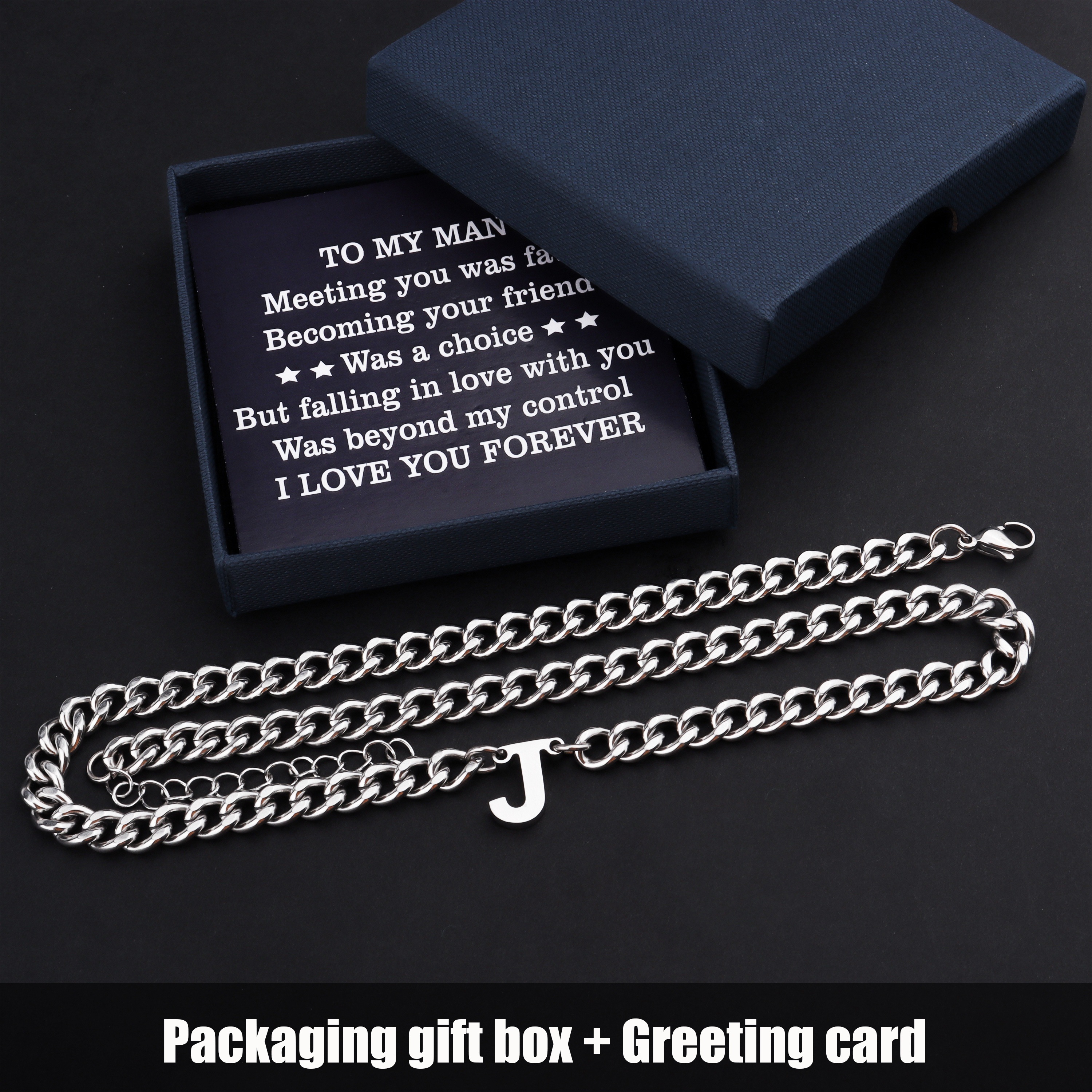 men' steel adjustable necklace 