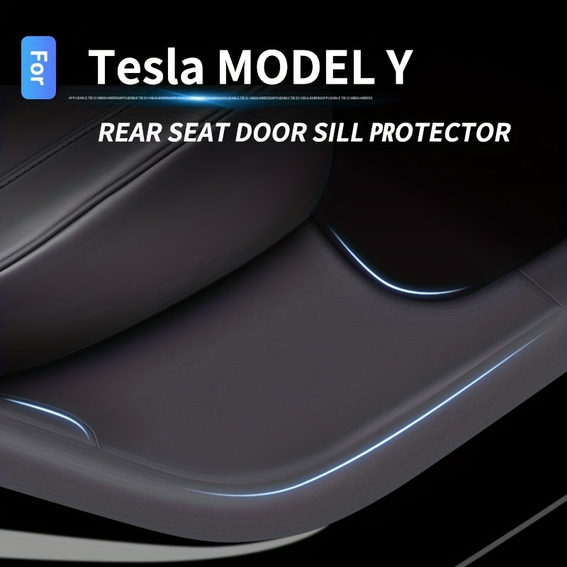 Suitable For Tesla Model Y Rear Door Sill Strip, Pedal Protection Strip,  Welcome Pedal, Modification Accessories