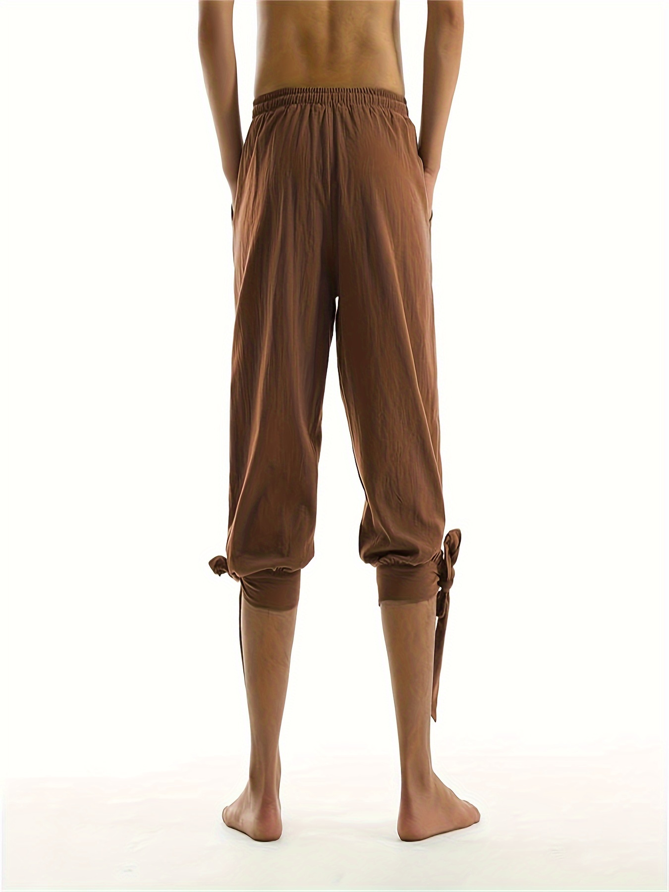 Caxndycing Pantaloni da uomo medievali vichinghi Celti, pantaloni da  pirata, in stile retrò, rinascimentale, per cosplay, costume corto con  lacci, pantaloni estivi vichingo, pirata, costume medievale, 