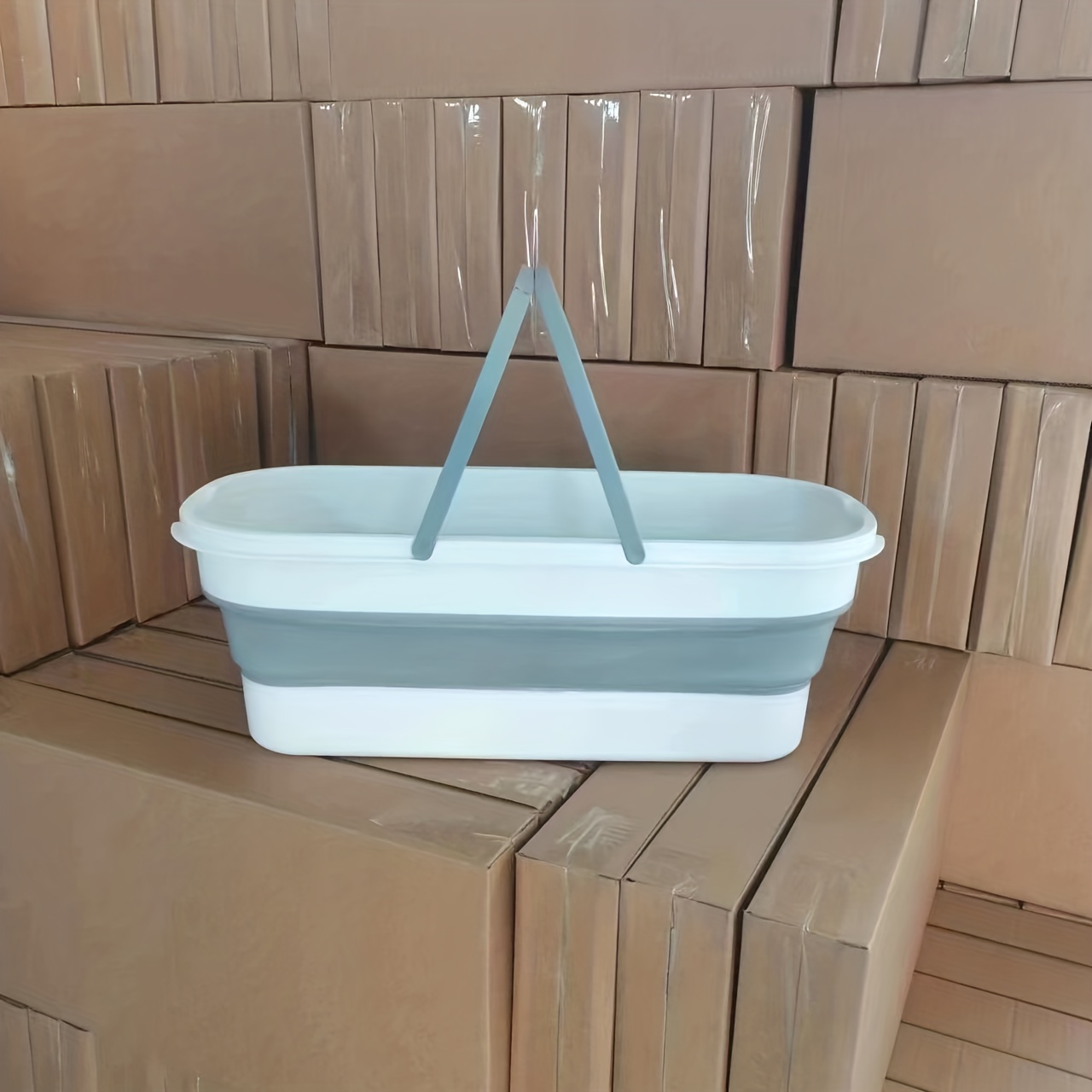 Collapsible Plastic Bucket With Wheels For House Cleaning - Temu
