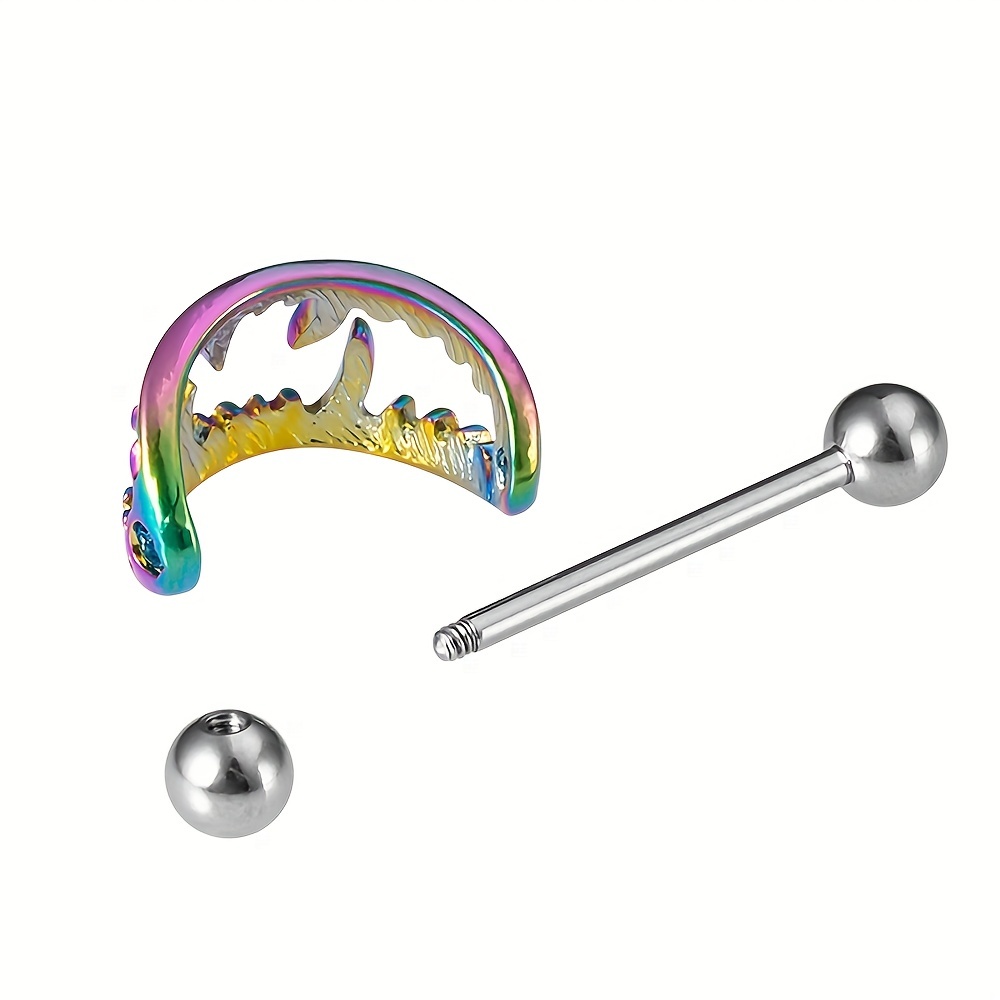 2 個の 鋼の歯ニップルリング、バーベルニップルリング、ボディピアスジュエリー - Temu Japan