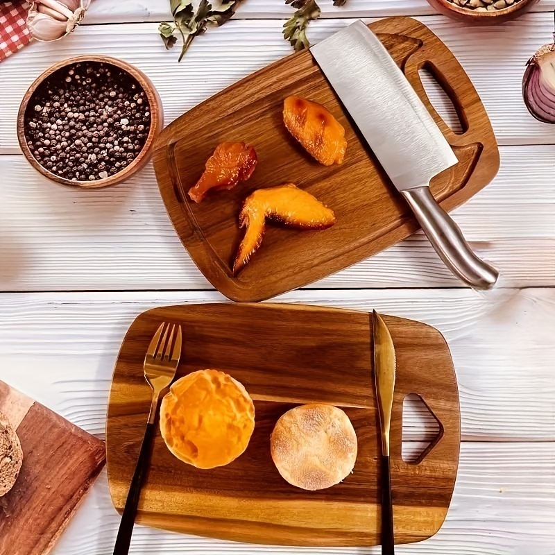 Acacia Wood Kitchen Utensils Set Includes Bread Board - Temu