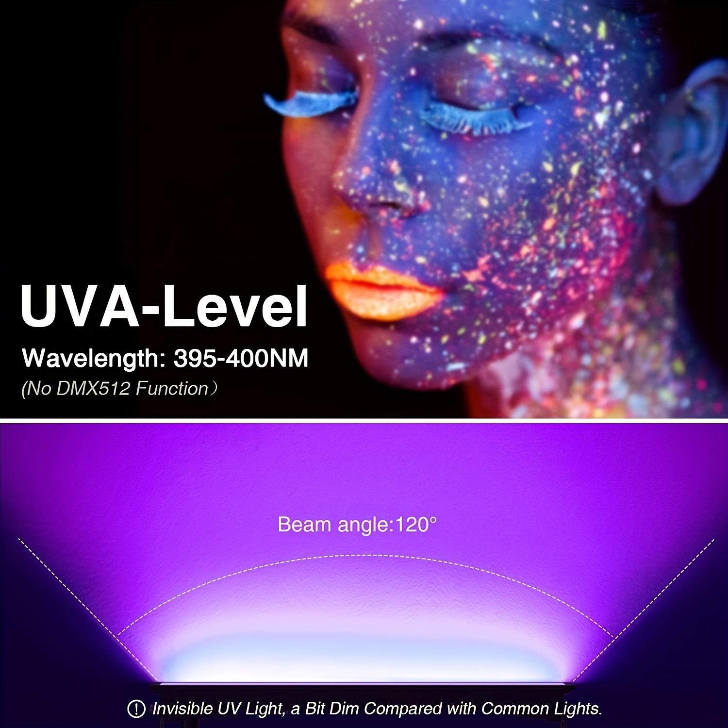 UV BLACK LIGHT Charger for Glow in the Dark Paint - UV Paint and Invisible  Paint