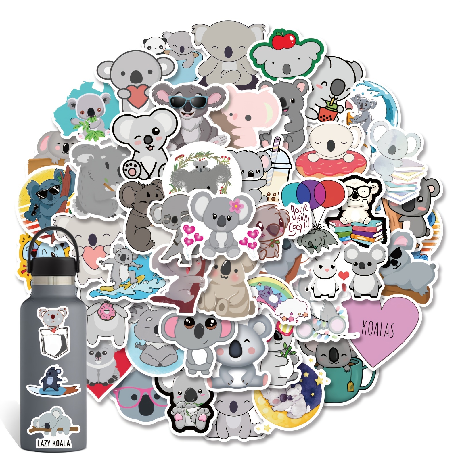 Lazy Koala Stickers 