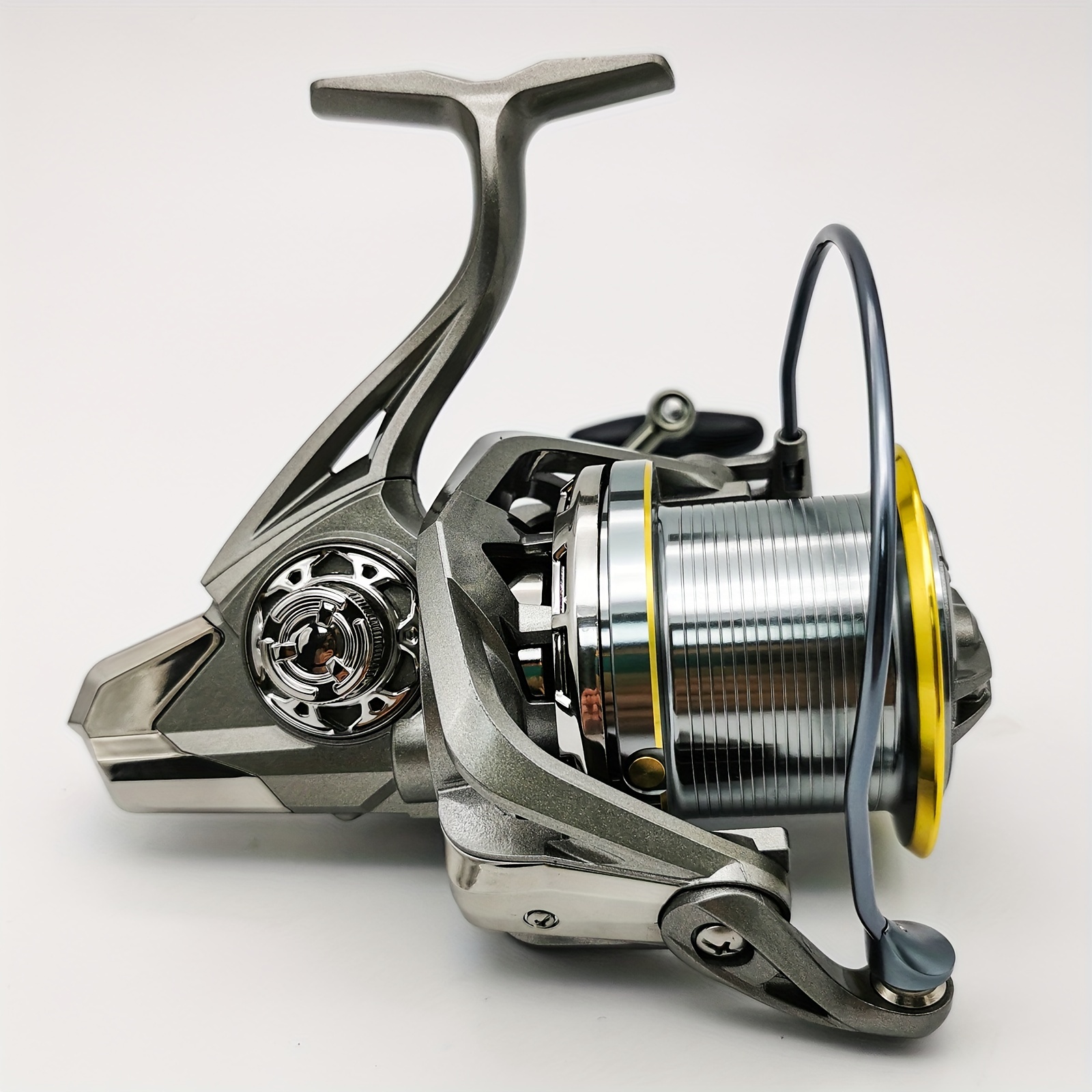 Spinning Fishing Reel Wheel 7+1BB 5.2:1 Gear Ratio Metal Spool Left Right  Hand