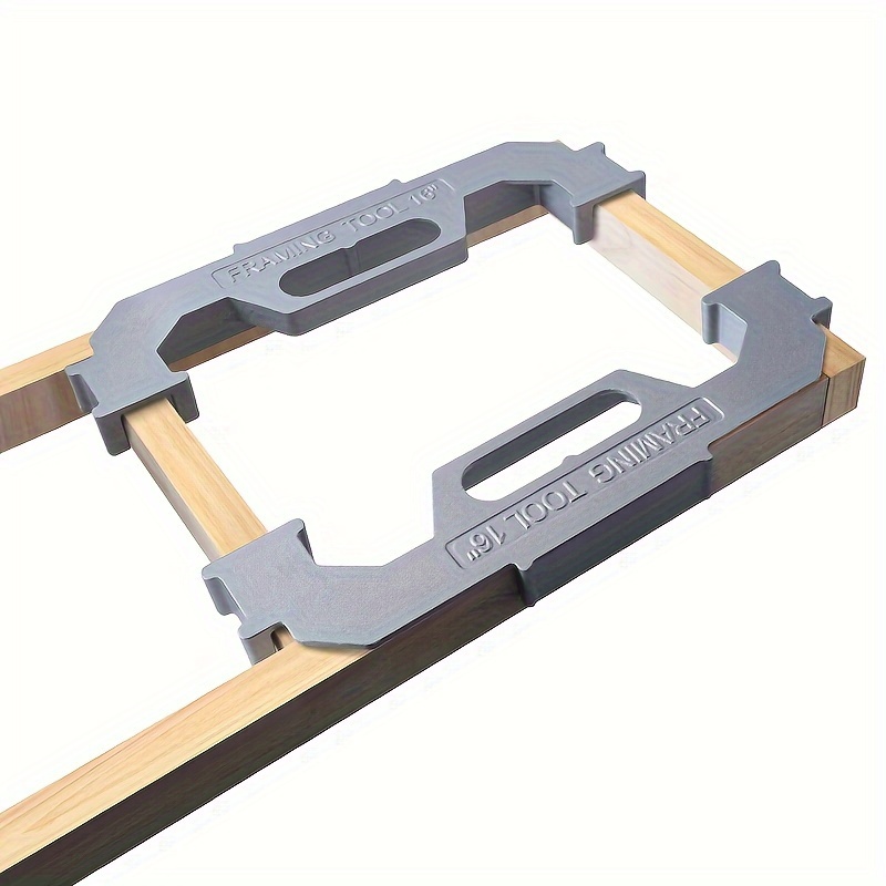Framing Tools 16 inch On-Center Stud Layout Tool, Made of Durable Aluminum, Measurement Jig Tool for Walls, Roofs and Ladders