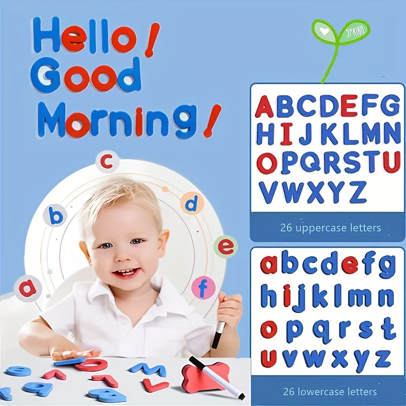 Magnetische Buchstaben aufkleber: Pädagogisches Spielzeug - Temu Austria