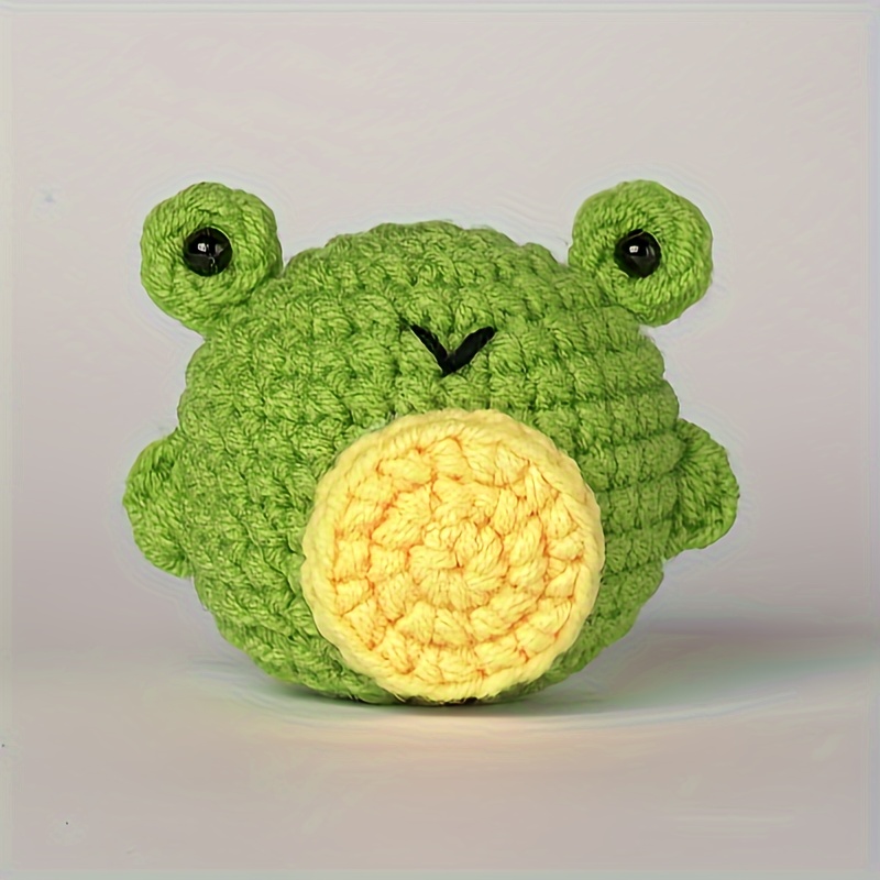 Handmade Crochet Frog Doll