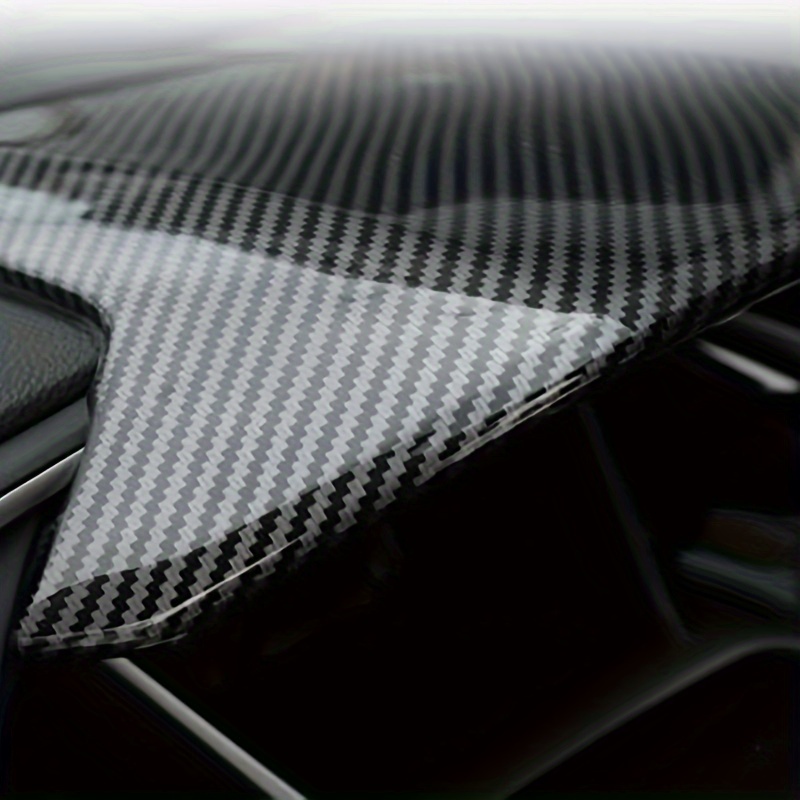 車のインテリアダッシュボードカバートリム ABS 炭素繊維ホンダシビック 10th 世代 2016 2017 2018 2019 2020 2021  アクセサリー部品
