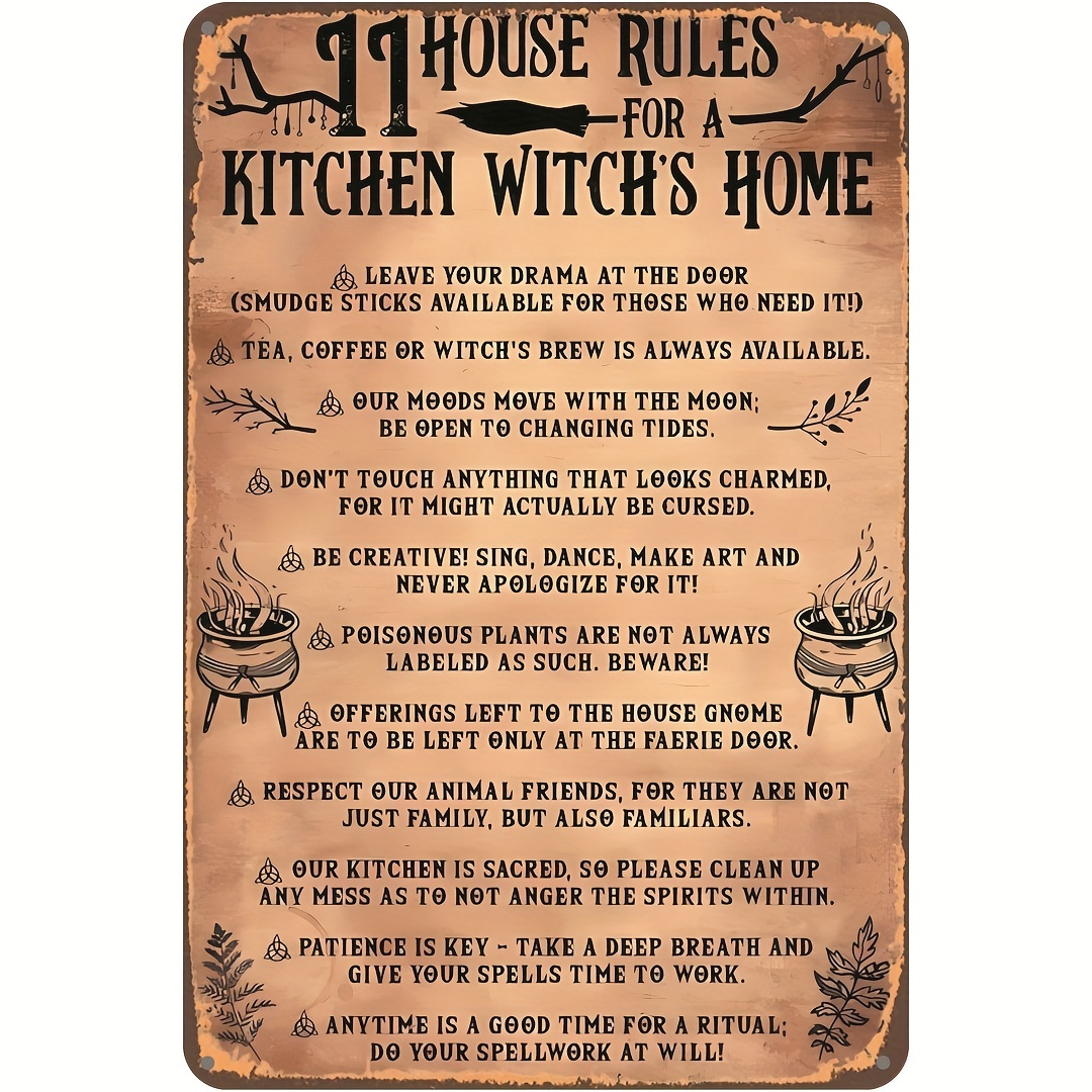 Witches Kitchen Rules Kitchen Rugs Gothic Vintage Absorbent - Temu