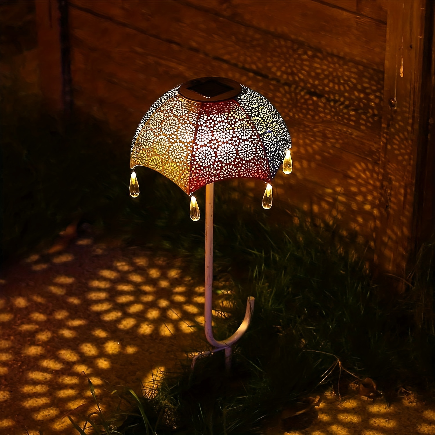 Garden parasol deals with solar lights