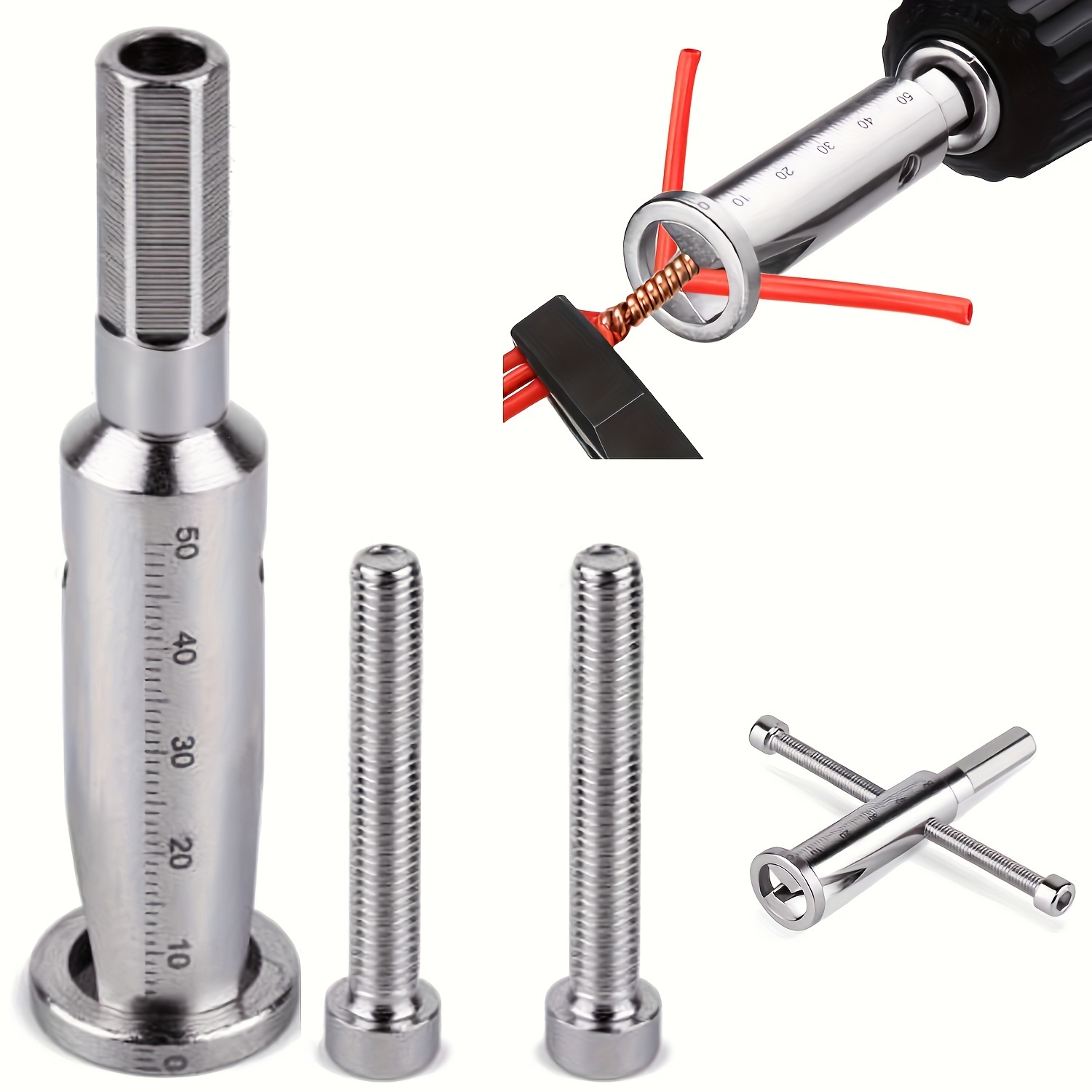 CIVG Wire Twister Wire Nut Driver with 1/4inch Chuck Spin Twisting Wire  Connector Socket High Efficiency Wire Twisting Tool General Wire Nut  Twister for Cordless Electric Drill 
