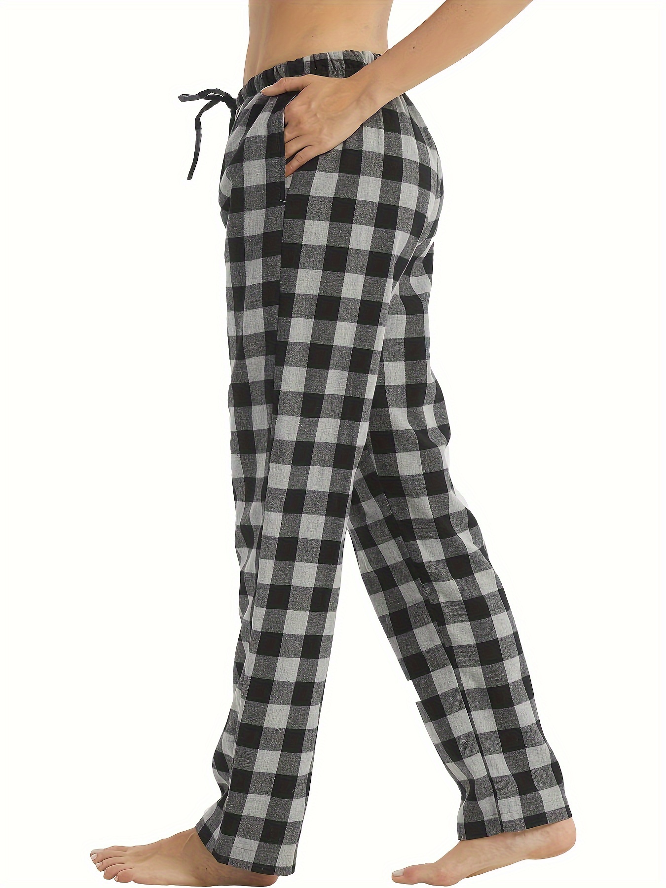 Womens Plaid Pajamas Pants Flannel Pajama Bottoms with Pockets Drawstring  Loungewear Sleepwear Lounge Pjs Pants for Women at  Women's Clothing  store