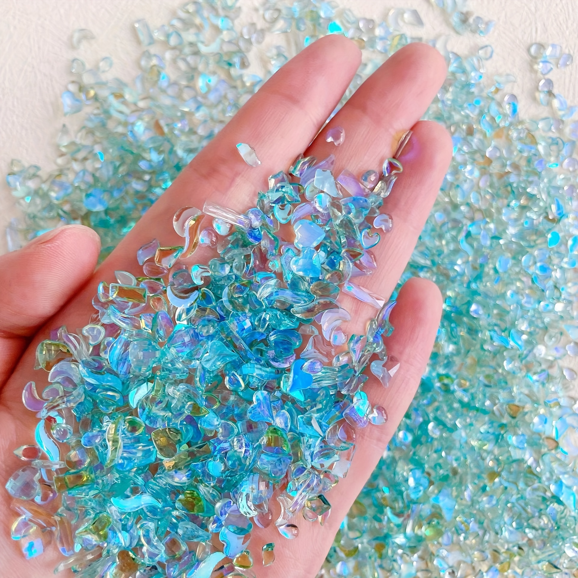  735 Pieces Nail Rhinestones for Nails AB Crystals Stones for Nails  Crystals 3D Nail Diamonds Art Decoration Crafts DIY (Rainbow AB) : Beauty &  Personal Care