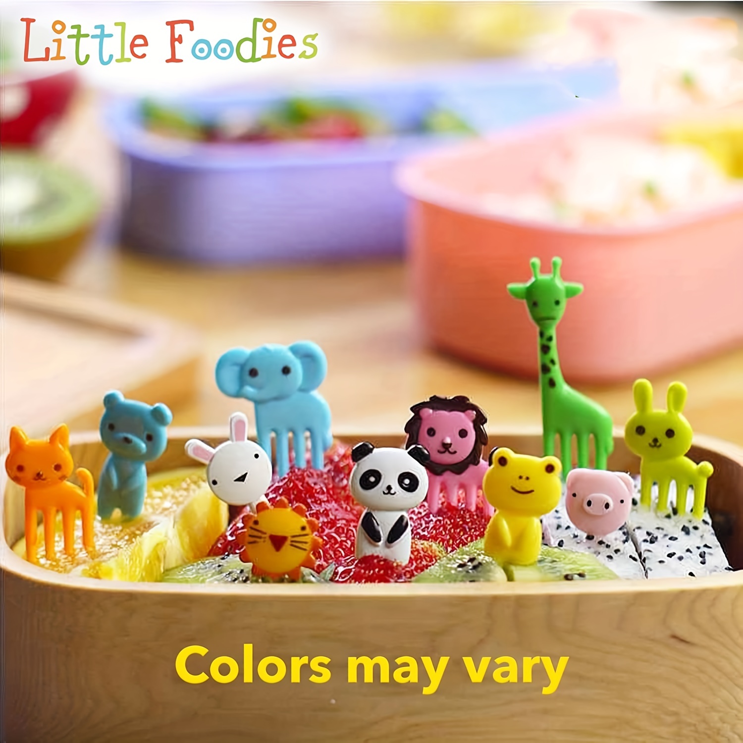 Japanese Bento Box Accessories Food Pick Cute Animal Fork 8 pcs fo