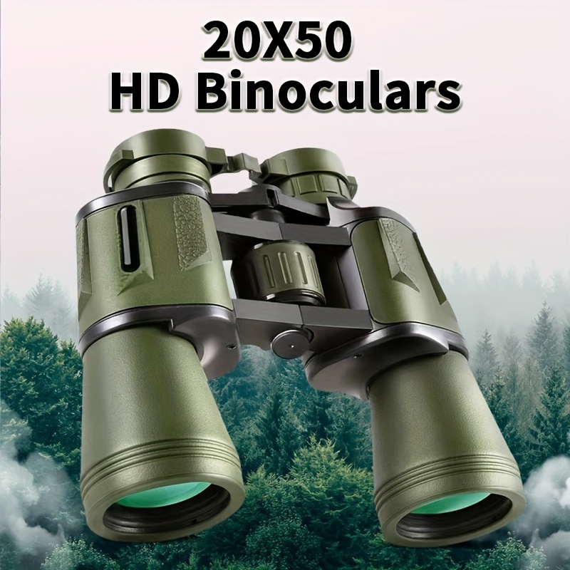 Prismáticos de 10 x 50 para adultos, prismáticos de alta potencia con  visión de poca luz para observación de aves, viajes, turismo, deportes al  aire