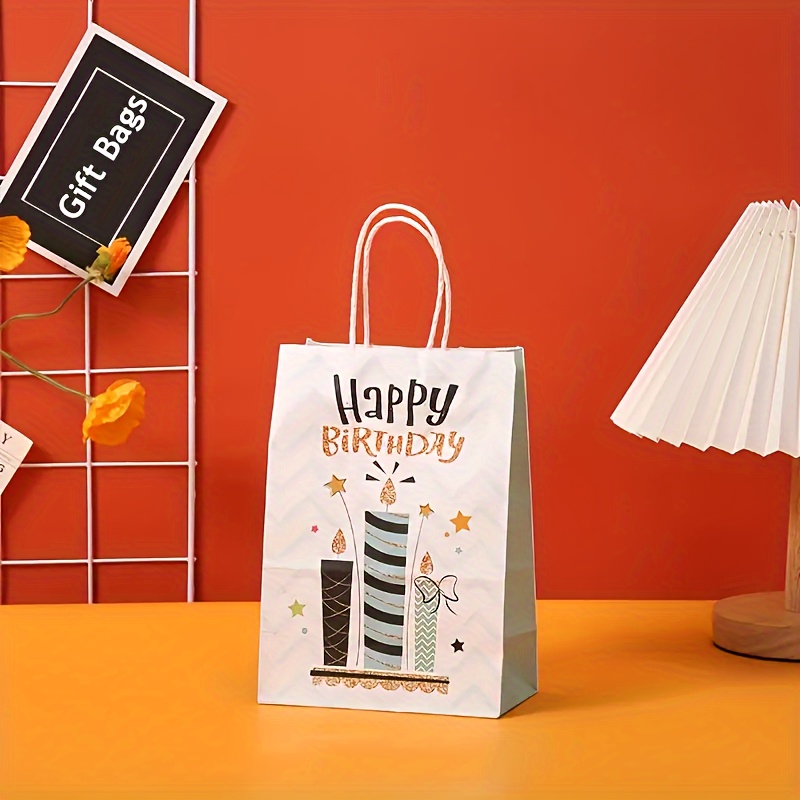 Kraft Paper Bags Birthday, Gift Bags Birthday Paper
