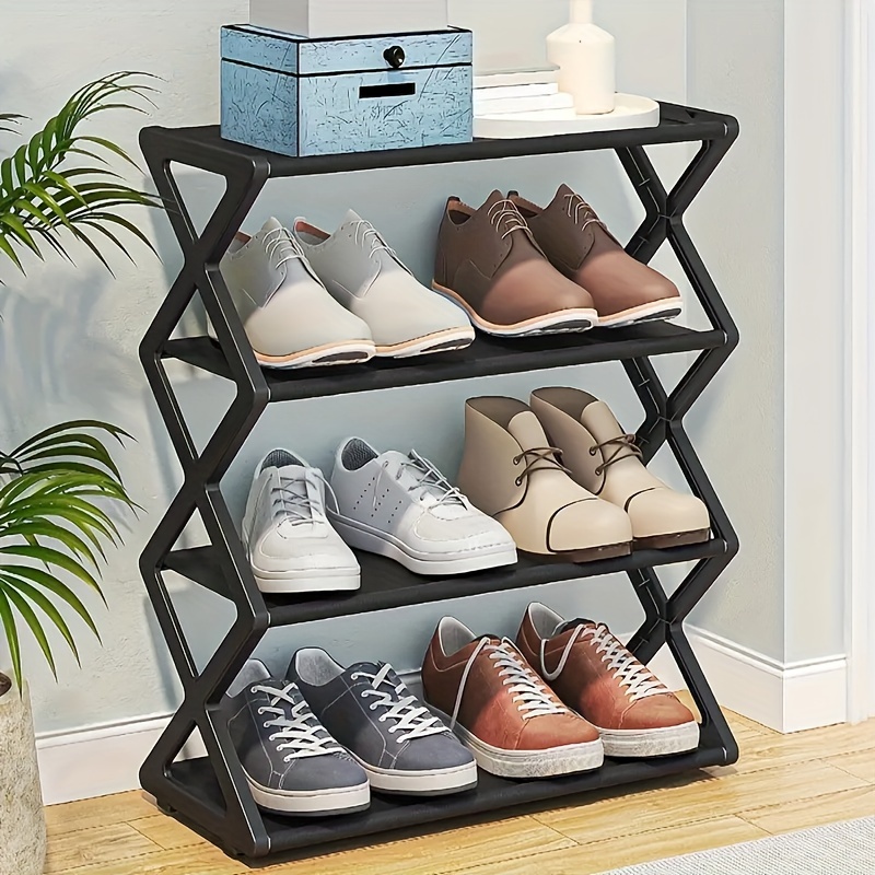 1pcx minimalist shoe rack student dormitory shoe rack family living room shoe rack entry way shoes rack shoes organize shelf shoes organizer home essential details 0