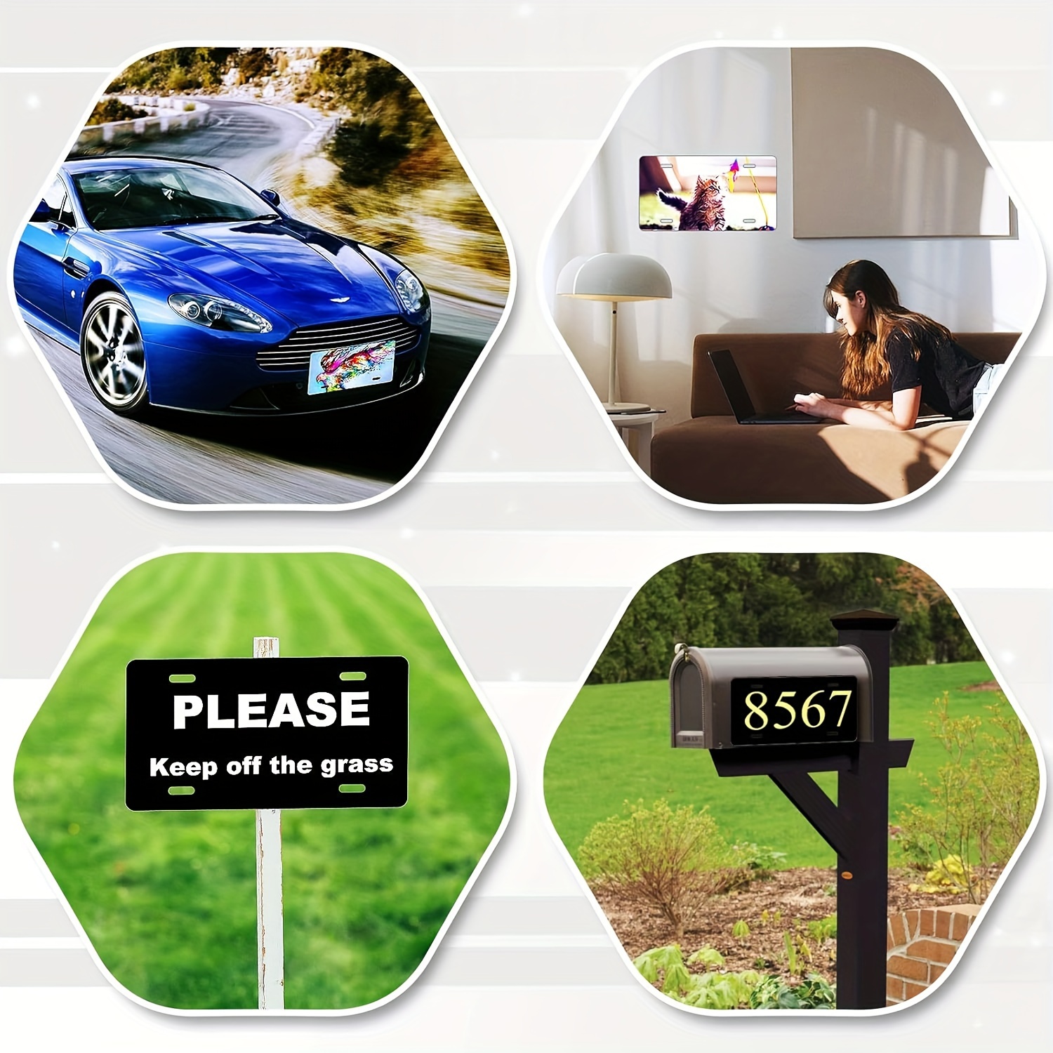 Diy Blank Heat Sublimation License Plate Metal Aluminum - Temu