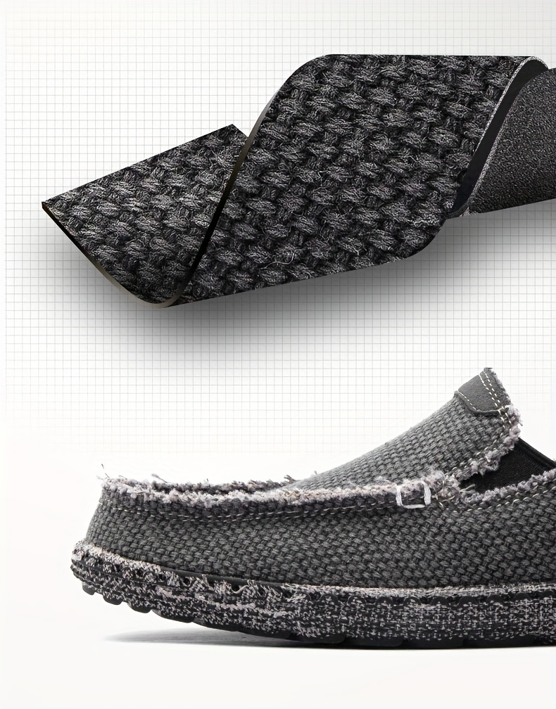 Men's Laceless Shoes Casual Loafers Non Slip Outdoor Rubber Sole Walking Trainers Lightweight Breathable Comfortable Business Dress Sneakers Sports