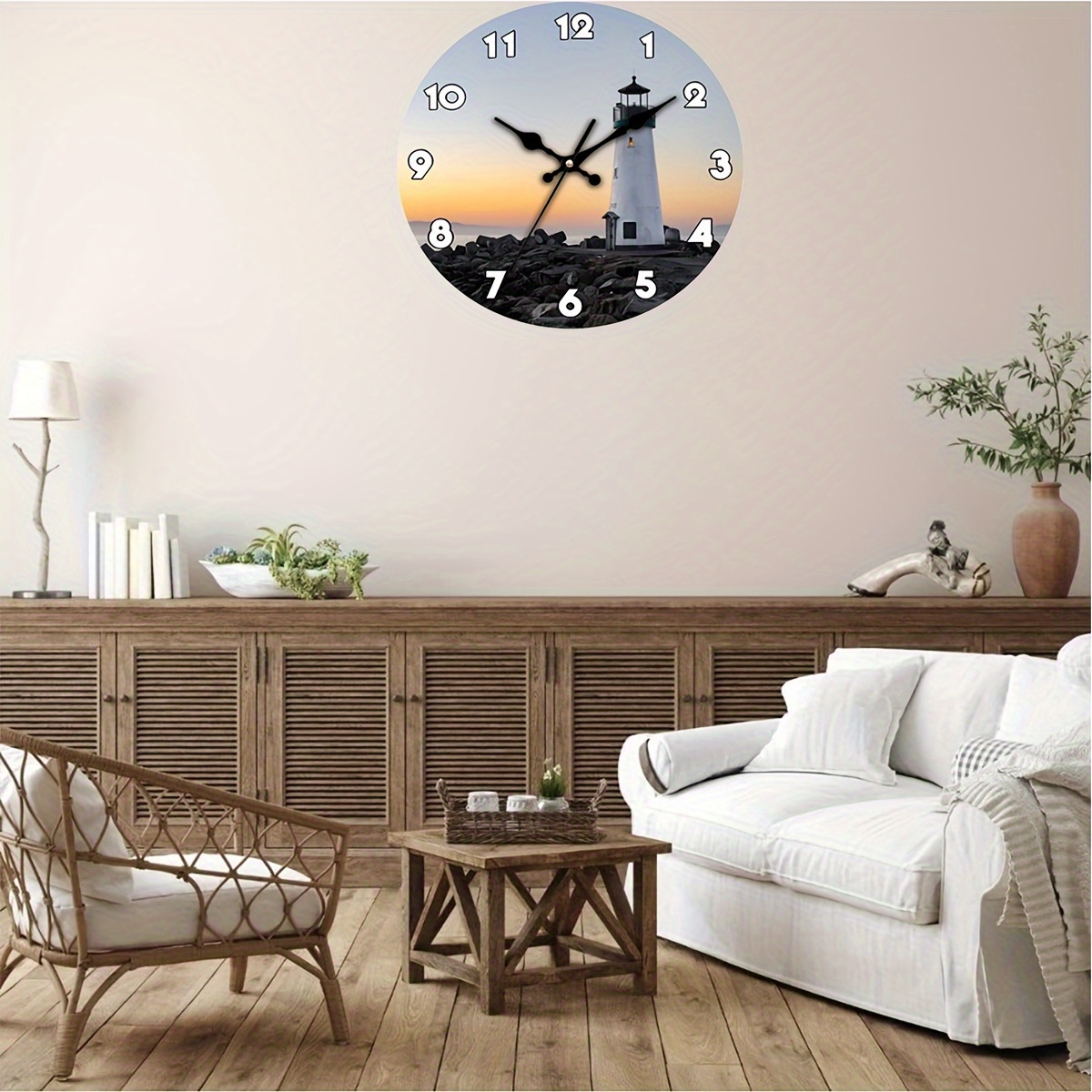 1pc Reloj Pared Redondo Madera Retro Rural, Reloj Pared Silencioso  Alimentado Batería Mdf, Adecuado Hogar, Cocina, Sala , Oficina, Baño,  Dormitorio (12 Pulgadas) - Hogar Cocina - Temu