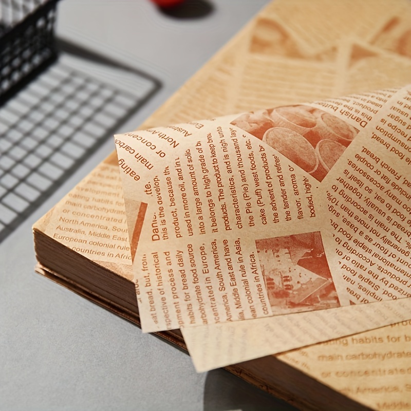 100 pièces papier ciré alimentaire papier kraft papier - Temu Canada