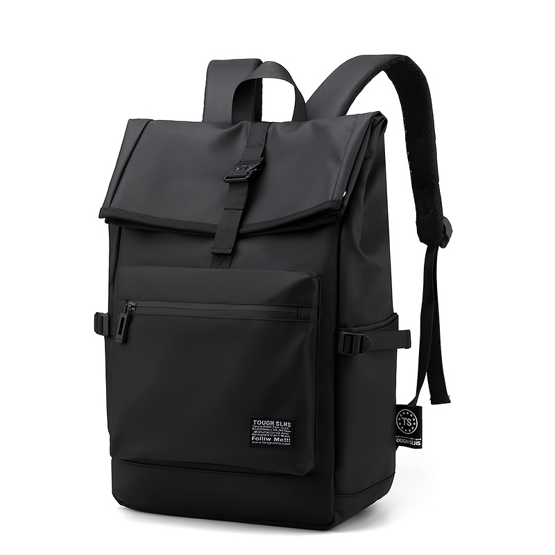  Men's Backpack with Canvas, Casual，Large Capacity,,and Multiple Pockets for Wear Resistance and Multifunctional Load Reduction During Travel and Commuting