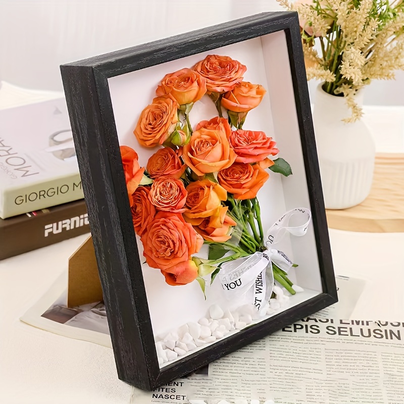 1 Pc Shadow Box Picture Frame Square Shadow Boxes Display Cases For Sports  Memorabilia Wedding Memories Crafts Pins Awards Medals Tickets And Photos  (5.9 X 3.9 Inch, Depth Of 1.2 Inches)