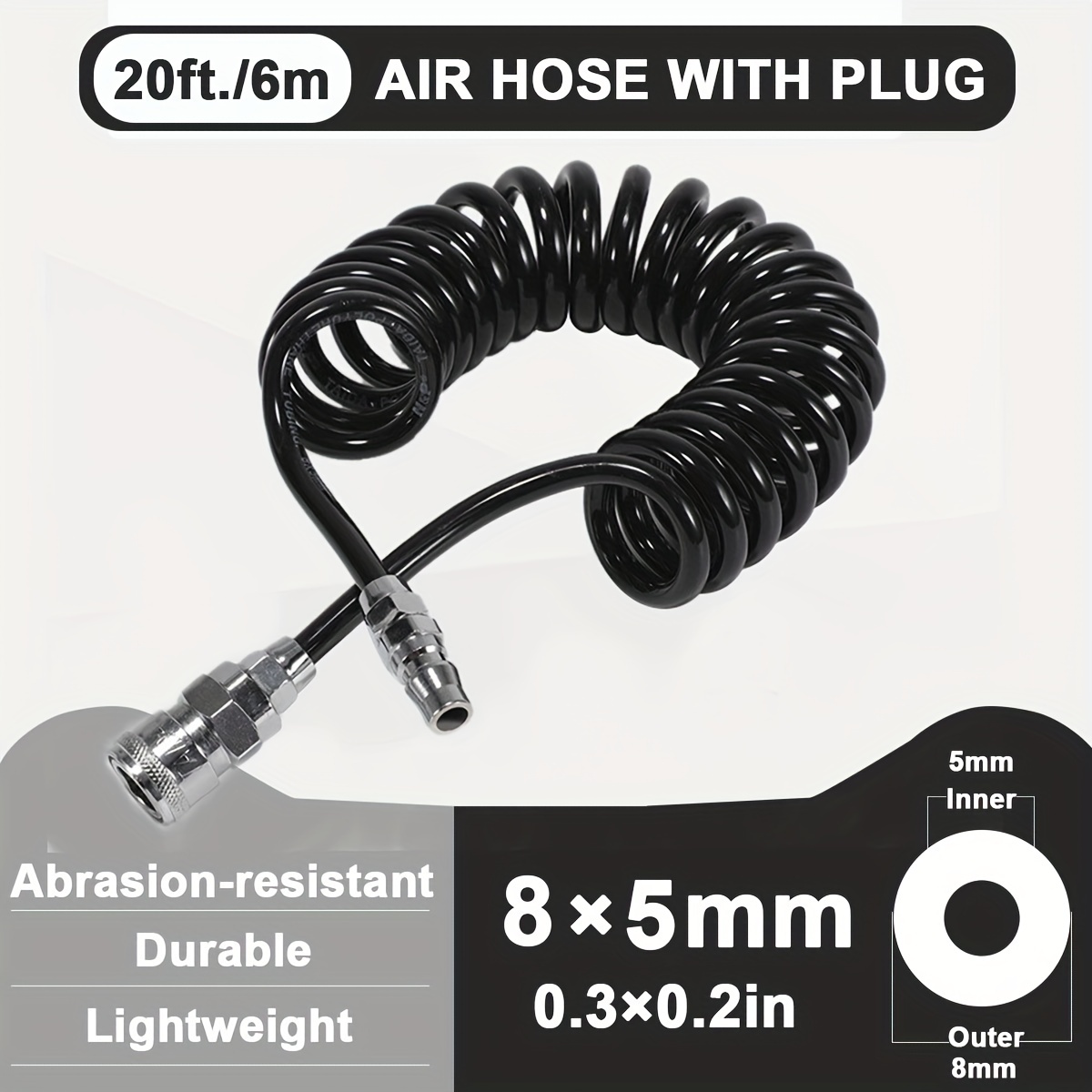 1/2/3 Flexible Airbrush Hose Adapter Standard 8 M 9 ft Airbrush