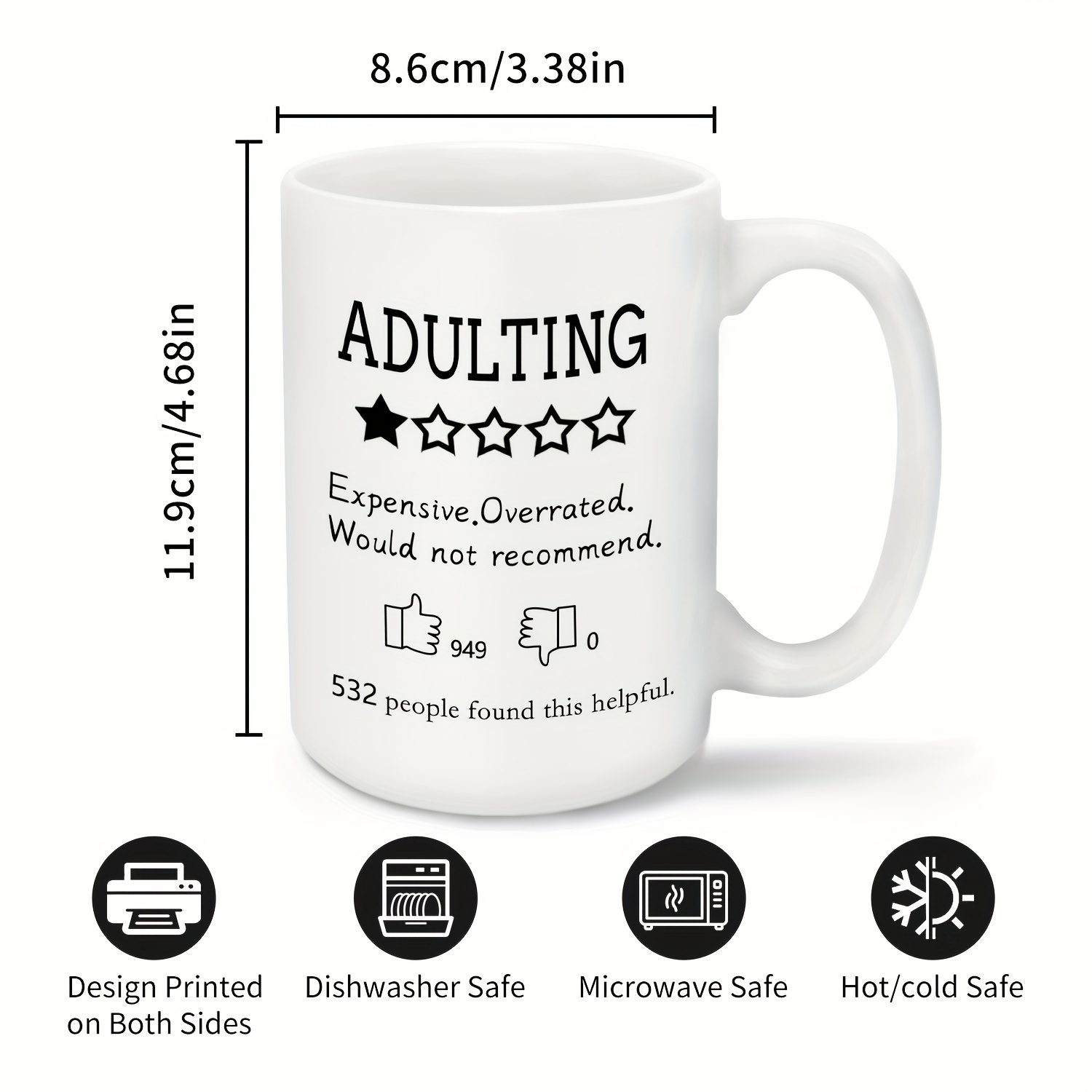 Funny Coffee Mug Would Not Recommend Ceramic Coffee Tea Mug - Temu