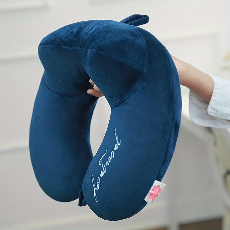 

1pc Memory Pillow - The Perfect Travel Companion For Men & Women - U-shaped Comfort For Flights, Offices & Sleeping!