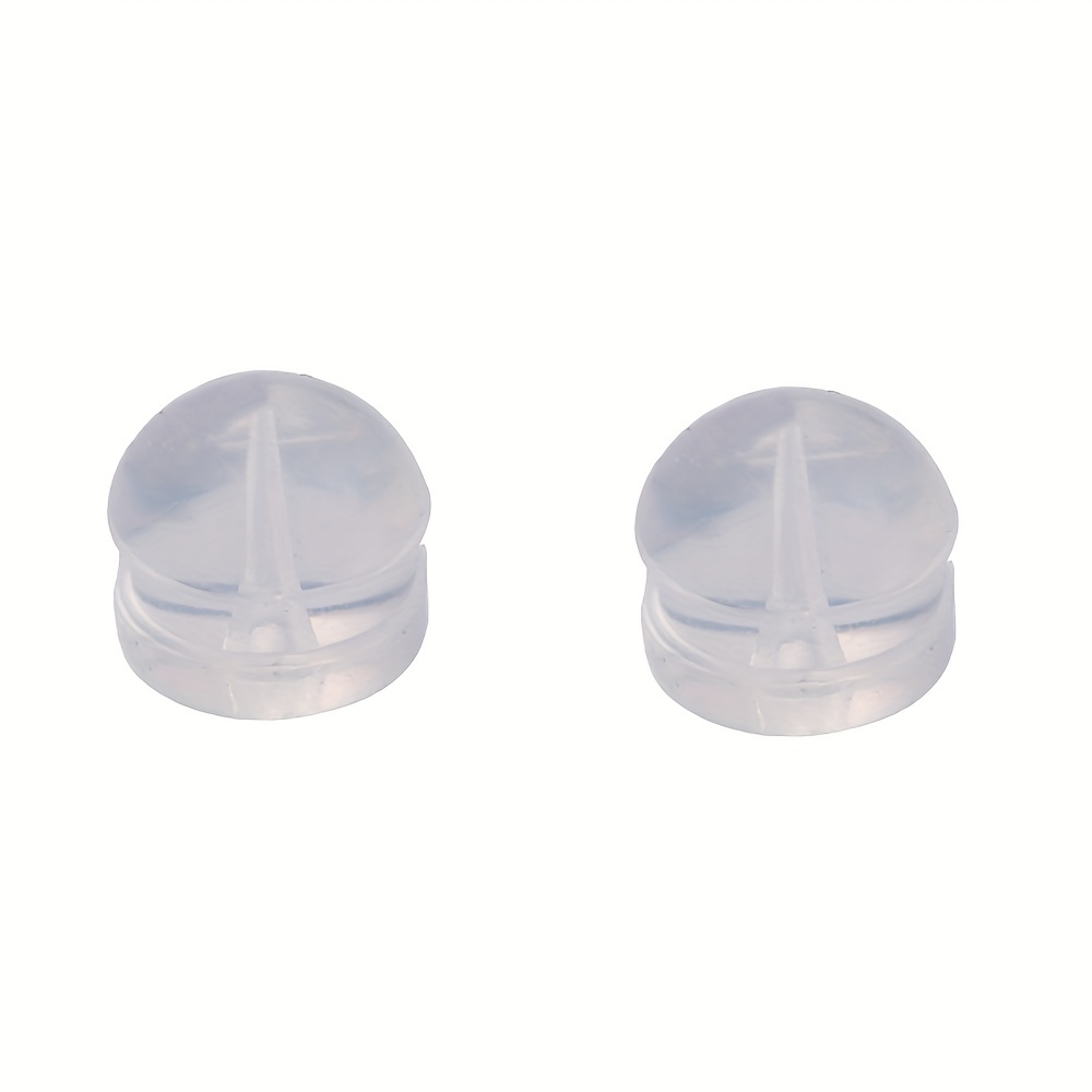 Earrings Rubber Earring Back Silicone Round Ear Plug Blocked Caps