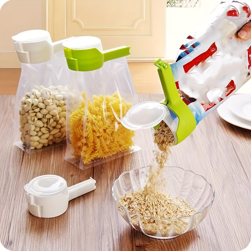 Food Sealing Clips With Pour Spout Chip Clips Bag Clips - Temu