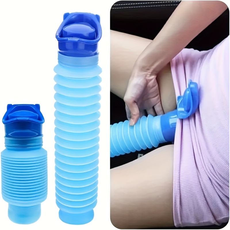 Urinario reutilizable de emergencia portátil retráctil personal móvil  inodoro orinal botella de orina para niños Adultos Camping Car Travel (750  ml)